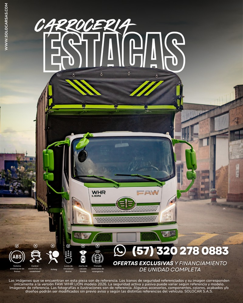 Pieza comercial de carrocería de estacas