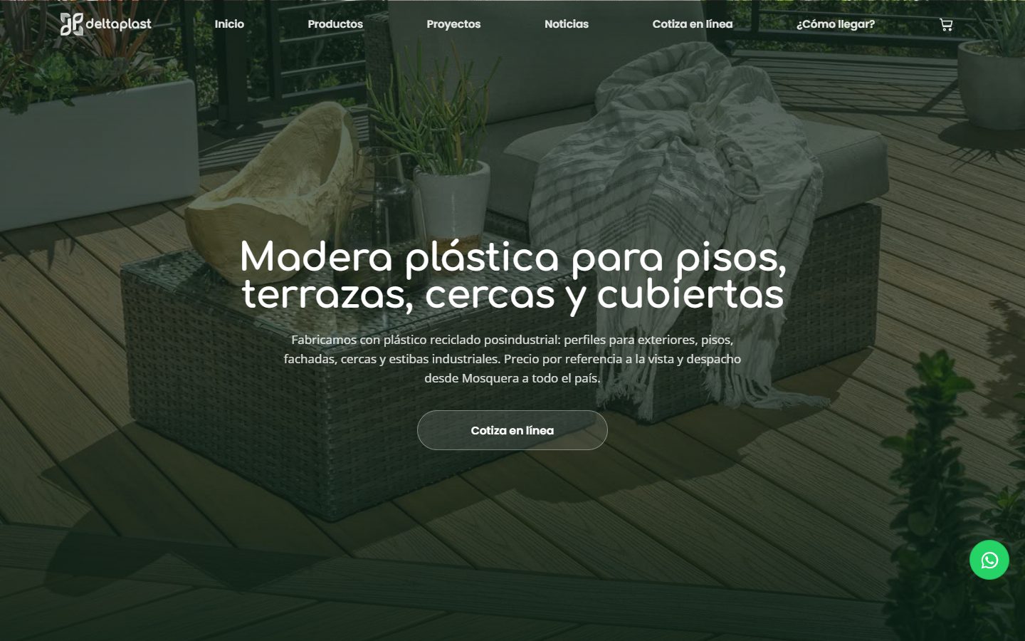 Página web de Delta Plast